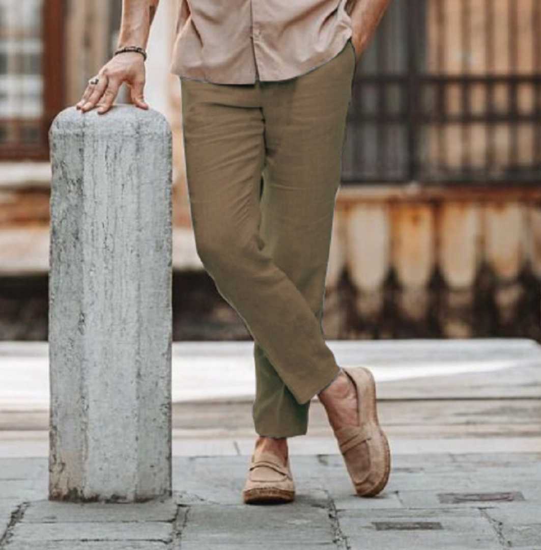 Premium,Cotton,Trouser,For,Men...,Brown