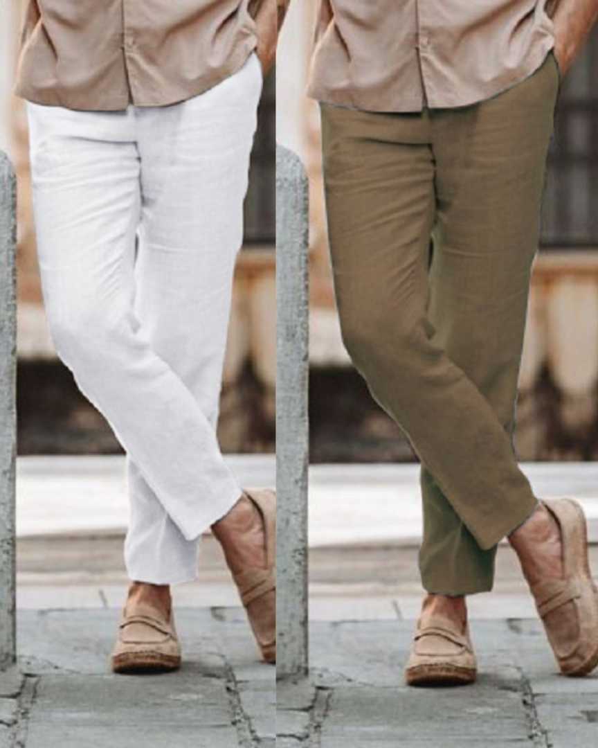 2pcs,Premium,Cotton,Trouser,For,Men