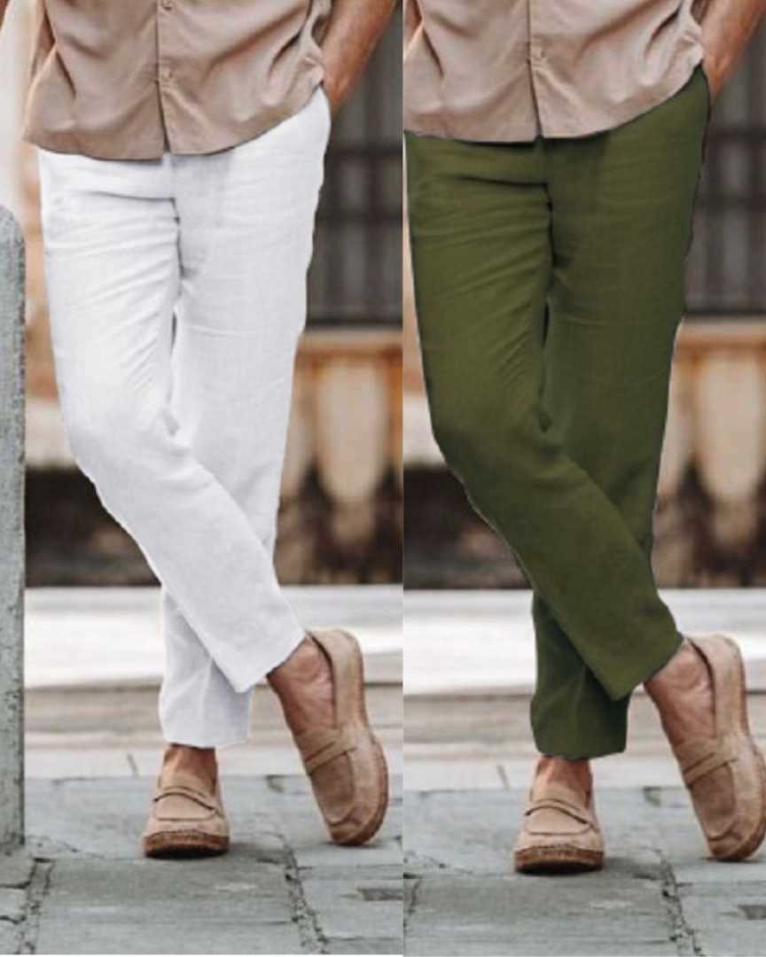 2pcs,Premium,Cotton,Trouser,For,Men